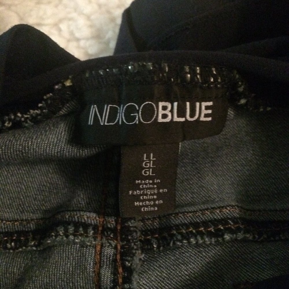 Indigo Blue Maternity Skinny Jeans J1279 - Picture 2 of 3